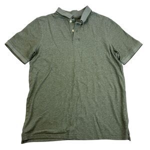 Goodfellow & Co Green Loring Polo Shirt Knit Short Sleeve Collared Sz M Cotton